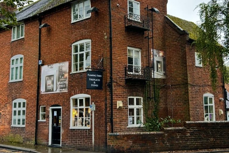 Flaming Fires showroom, Millbrook House on High Street, Wombourne